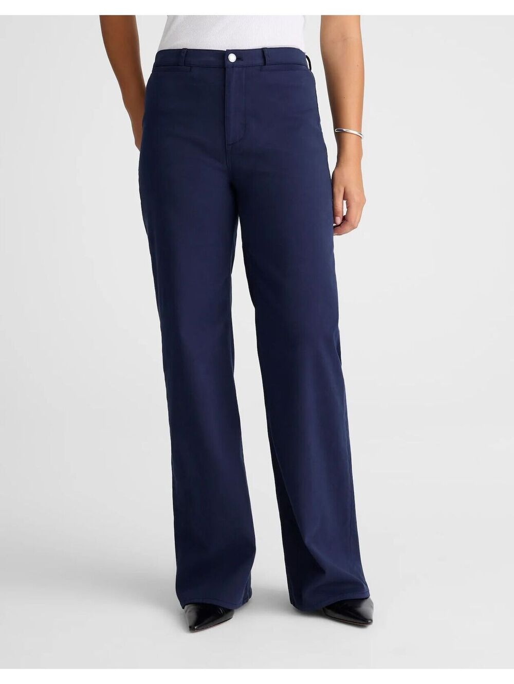NWT Madewell The Wide-Leg Pant in Twill - Size 27 - MSRP $138